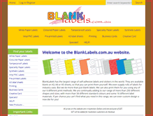 Tablet Screenshot of blanklabels.com.au